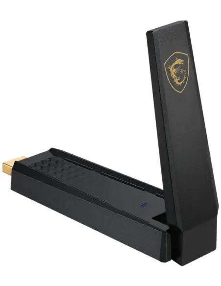 MSI AXE5400 Adaptador WiFi 6e USB Negro