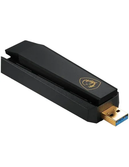 MSI AXE5400 Adaptador WiFi 6e USB Negro
