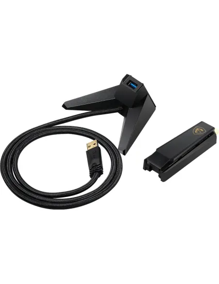 MSI AXE5400 Adaptador WiFi 6e USB Negro
