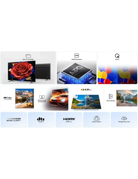 TCL P7K 75P7K 75" QLED 4K UHD GoogleTV Dolby Atmos