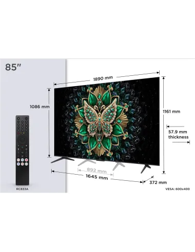 TCL C6K 85C6K 85" QD-miniLED 4K UHD GoogleTV
