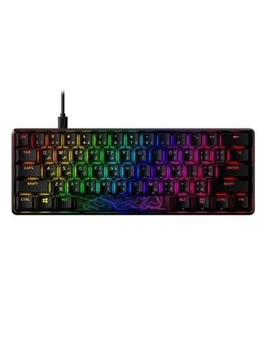 HyperX Alloy Origins 60 Teclado Mecánico Gaming RGB Switch Táctil HyperX Aqua Layout USA