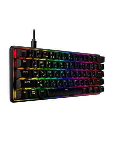 HyperX Alloy Origins 60 Teclado Mecánico Gaming RGB Switch Táctil HyperX Aqua Layout USA
