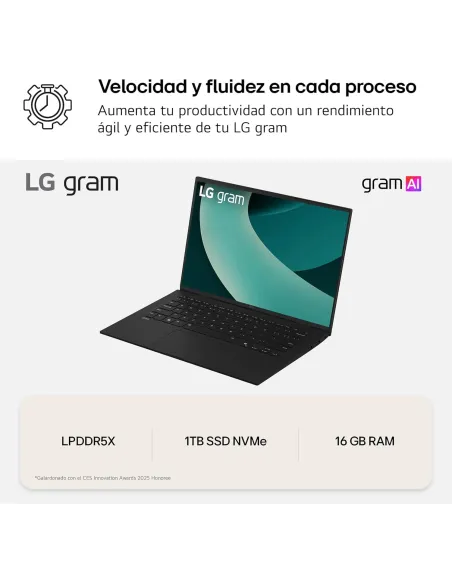 LG Gram 17Z90T-G.AD88B Intel Core Ultra 7 255H/32GB/1TB SSD/17" W11 Home