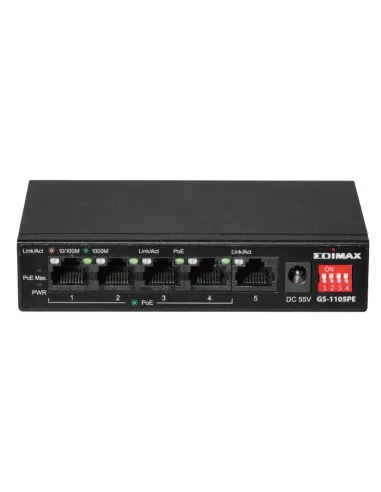 Edimax GS-1105PE Switch 5 Puertos Gigabit PoE