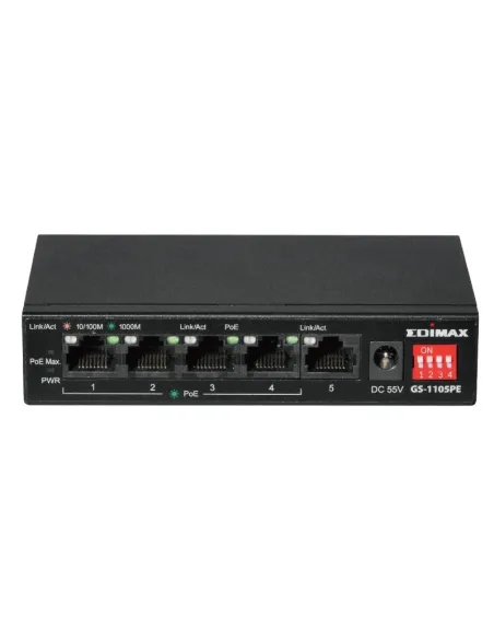 Edimax GS-1105PE Switch 5 Puertos Gigabit PoE