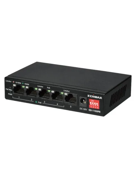 Edimax GS-1105PE Switch 5 Puertos Gigabit PoE