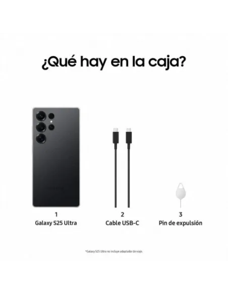 Samsung Galaxy S25 Ultra 12/256GB Titanio Negro Smartphone con IA