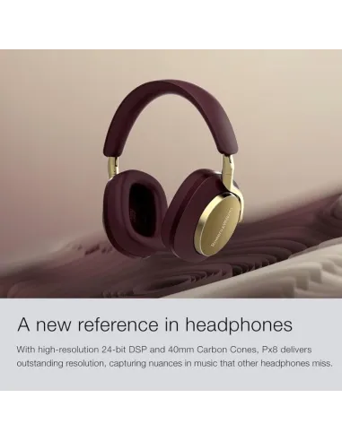 Bowers & Wilkins PX8 Auriculares Bluetooth con Cancelación de Ruido Beige
