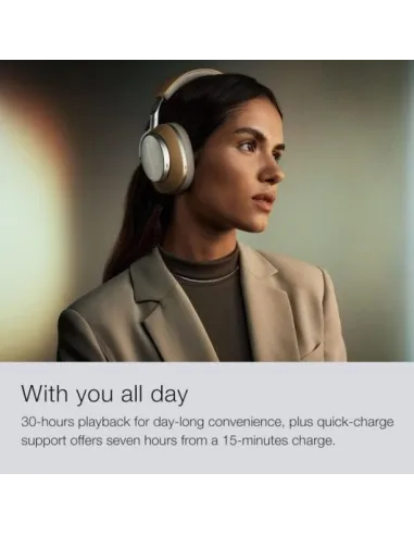 Bowers & Wilkins PX8 Auriculares Bluetooth con Cancelación de Ruido Beige