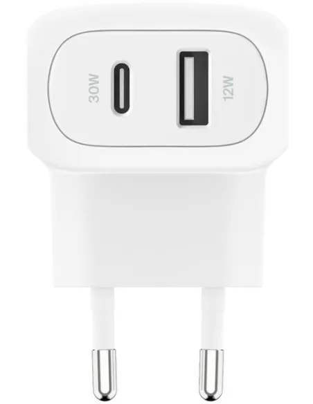 Belkin WCB009VFWH Cargador de Móvil USB-C/USB-A 42W Blanco