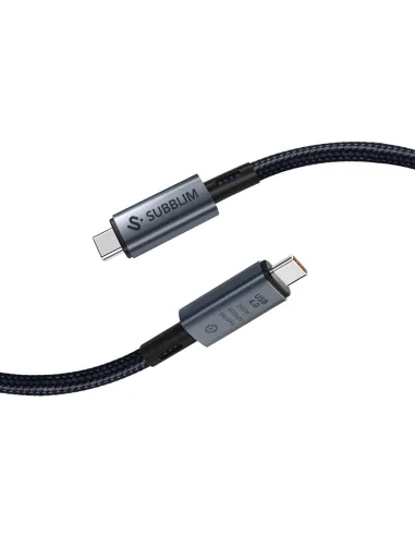 Subblim SUBCAB-C24010 Cable USB USB4 HIGH Gen 3x2 USB-C 1.5M Negro