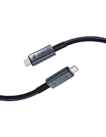 Subblim SUBCAB-C24010 Cable USB USB4 HIGH Gen 3x2 USB-C 1.5M Negro