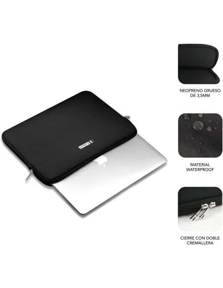 Subblim SUBLS-SKIN114 Funda de Portátil 14" Negro