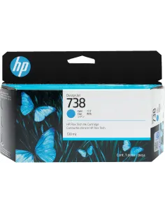 HP DesignJet 738 498N5A Cartucho de Tinta Original Cian-1393057