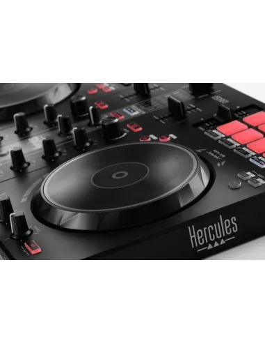 Hercules INPULSE 300 MK2 Consola de DJ Negra y Roja