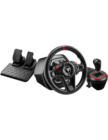 Thrustmaster T128 Shifter Pack Volante + Pedales y Palanca de Cambio Negros