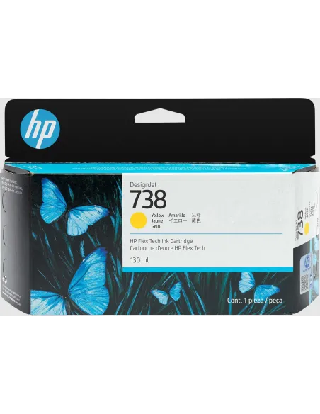 HP DesignJet 738 498N7A Cartucho de Tinta Original Amarillo