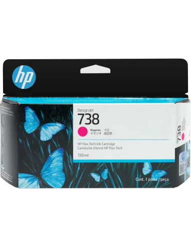 HP DesignJet 738 498N6A Cartucho de Tinta Original Magenta