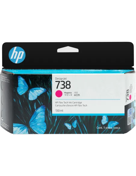HP DesignJet 738 498N6A Cartucho de Tinta Original Magenta
