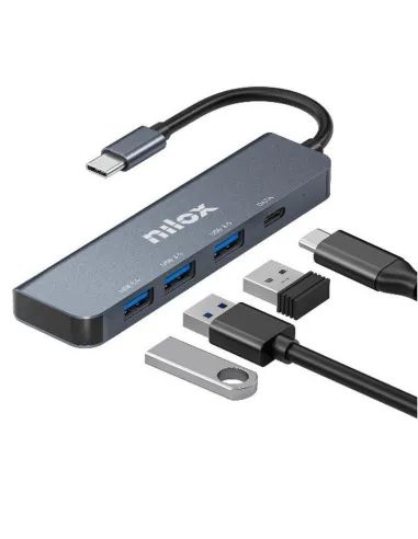 Nilox NXHUBUSBC04 HUB USB-C 3x USB 3.0 1x USB-C