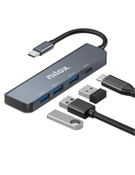 Nilox NXHUBUSBC04 HUB USB-C 3x USB 3.0 1x USB-C