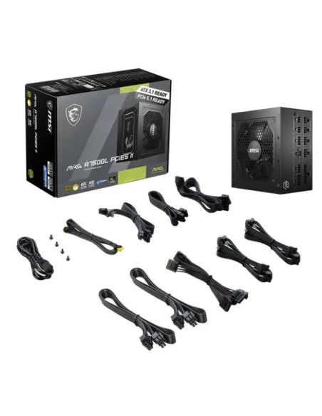 MSI MAG A750GL PCIE5 II ATX 3.1 750W 80 Plus Gold Modular