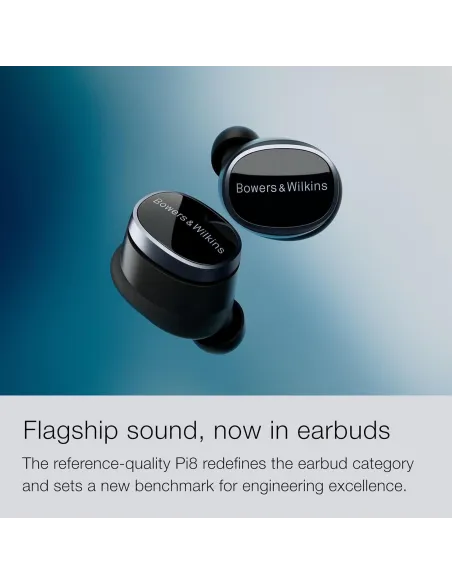 Bowers & Wilkins Pi8 FP44989 Inalámbricos Bluetooth con Cancelación de Ruido y Triple Micrófono Negros