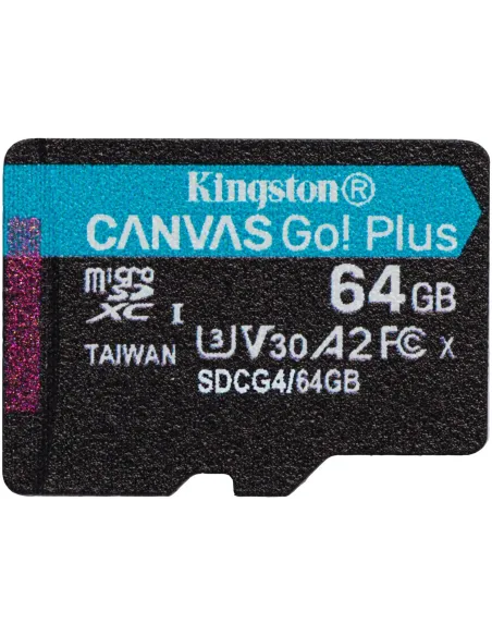 Kingston Canvas Go! Plus SDCG4/64GB microSDXC UHS-I + Adaptador SD