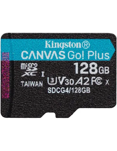 Kingston Canvas Go! Plus SDCG4/128GB microSDXC UHS-I + Adaptador SD