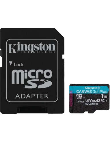 Kingston Canvas Go! Plus 1TB microSDXC UHS-I con Adaptador SD