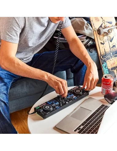 Hercules Starlight Mesa de Mezclas DJ 2 Canales Negra