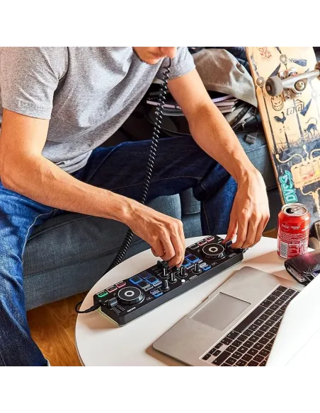 Hercules Starlight Mesa de Mezclas DJ 2 Canales Negra