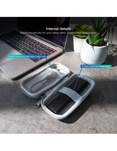 TooQ M201G Funda Para Caja Externa M.2 Gris