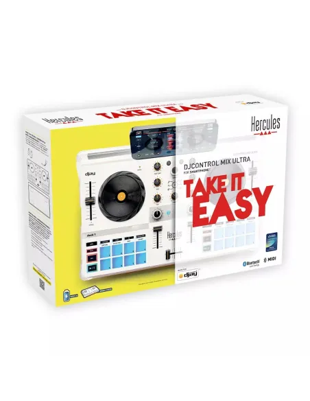 Hercules DJCONTROL Mix Ultra Consola de DJ Blanca