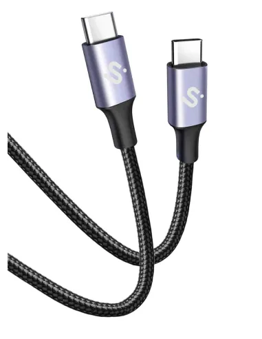 Subblim PLUS 100W C-C Cable USB-C 2M Negro