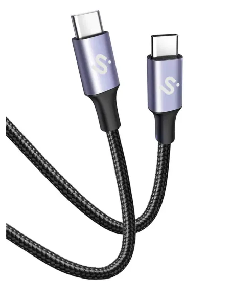 Subblim PLUS 100W C-C Cable USB-C 2M Negro