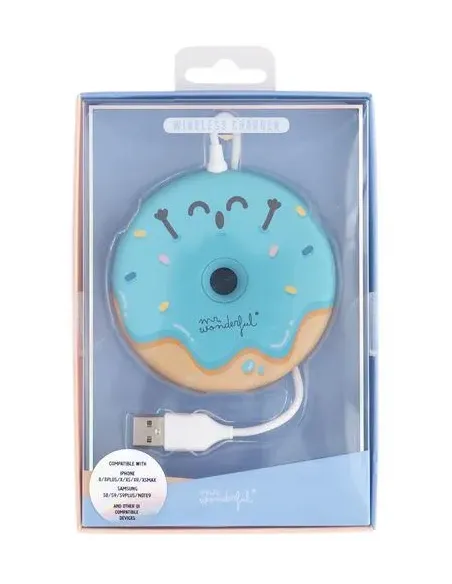 Mr. Wonderful MRCIN001 Cargador Inalámbrico USB para iPhone y Samsung