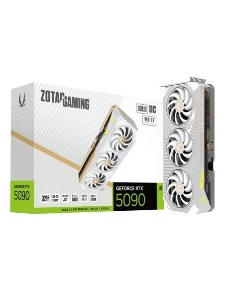 ZOTAC GAMING GeForce RTX 5090 SOLID OC White Edition 32GB GDDR7 Reflex 2 RTX AI DLSS