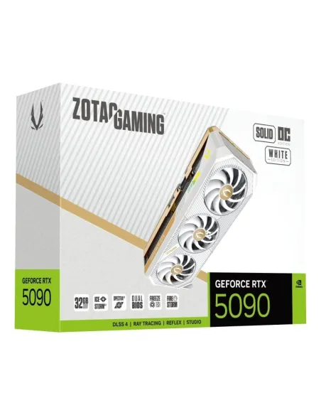 ZOTAC GAMING GeForce RTX 5090 SOLID OC White Edition 32GB GDDR7 Reflex 2 RTX AI DLSS
