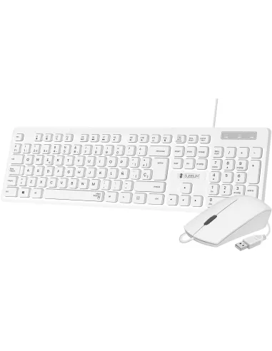 Subblim SUBKBC-CSSK02 Teclado y Ratón USB Blancos