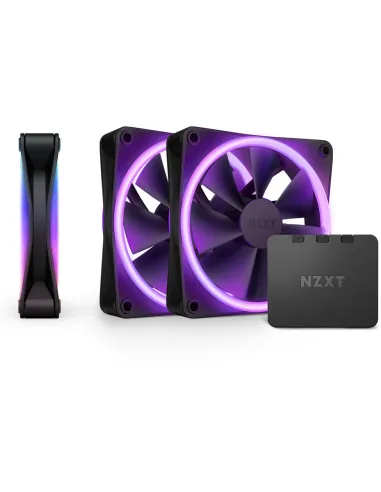 NZXT RF-D12TF-B1 3 Ventiladores RGB 12 cm Negros