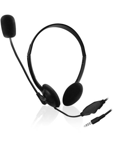Ewent EW3567 Auriculares con Micrófono Negros