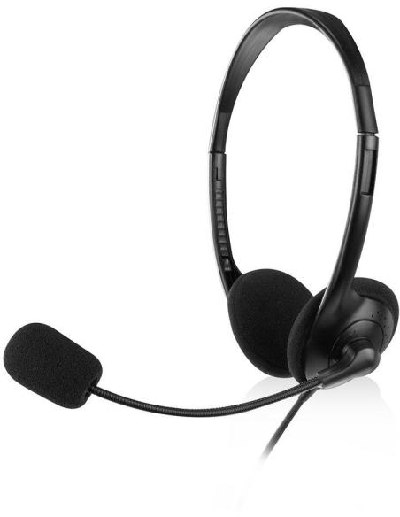 Ewent EW3567 Auriculares con Micrófono Negros