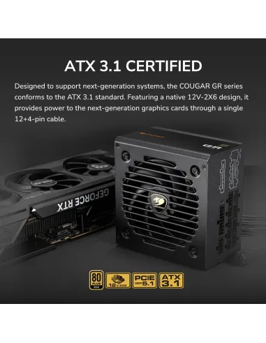 Cougar GR750 750W 80 Plus Gold Modular ATX 3.1