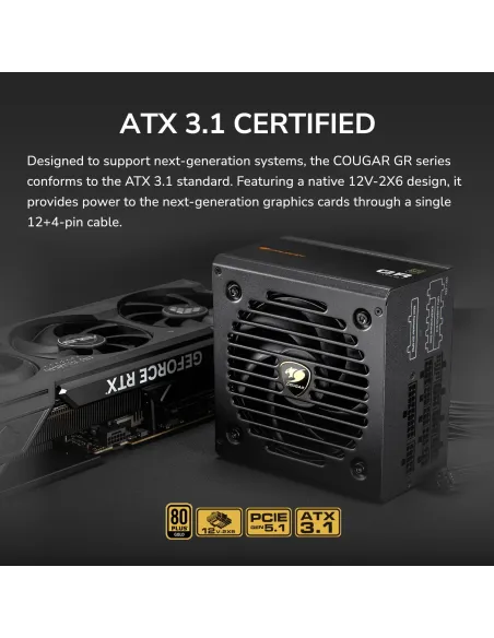 Cougar GR750 750W 80 Plus Gold Modular ATX 3.1