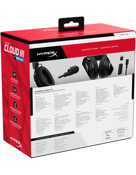 HyperX Cloud III Wireless A59YZAA Auriculares Gaming Inalámbricos Negros