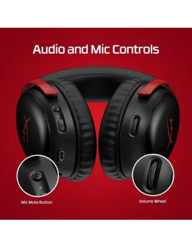 HyperX Cloud III Wireless A59YZAA Auriculares Gaming Inalámbricos Negros