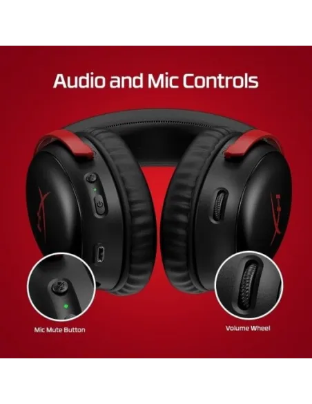 HyperX Cloud III Wireless A59YZAA Auriculares Gaming Inalámbricos Negros