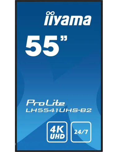 Iiyama ProLite LH5541UHS-B2 Pantalla de Señalización Digital Profesional 55" 4K Ultra HD LCD Negra